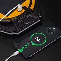 كشاف تخييم DX-788 LED مع أضواء سلسلة ملونة وباور ب...