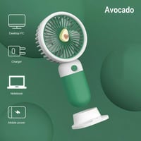 مروحة صغيرة بتصميم فواكه كرتونية جذابة، مروحة محمو...