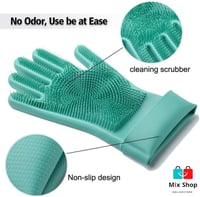 قفازات سيليكون للتنظيف غير قابلة للانزلاق، متعددة...