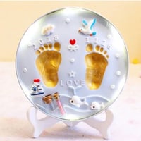 عجينة البصمة لطباعة بصمة يد أو قدم الطفل للذكرى