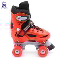 حذاء تزلج 4 عجلات للأطفال قابل للتعديل مع حماية مق...