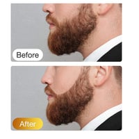 قلم ملء اللحية المقاوم للماء مع فرشاة تحديد