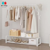 حامل ملابس حديد 2 رف مع اذرع تعليق من Primo Plus