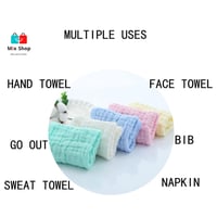 مجموعة مناشف قطنية مكونة من 5 مناشف للأطفال وحديثي...