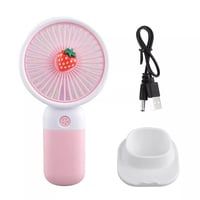 مروحة صغيرة بتصميم فواكه كرتونية جذابة، مروحة محمو...