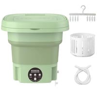 غسالة ملابس قابلة للطي متعددة الوظائف بسعة 11 لتر...