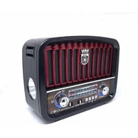 راديو محمول DENX DX2450 مع صوت Hi-Fi وبلوتوث ومصبا...