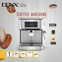 ماكينة صنع القهوة والإسبريسو DENX DX1770 بقوة 850...