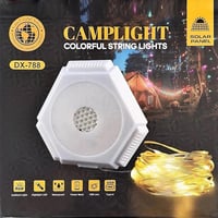 كشاف تخييم DX-788 LED مع أضواء سلسلة ملونة وباور ب...
