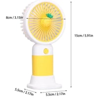 مروحة صغيرة بتصميم فواكه كرتونية جذابة، مروحة محمو...