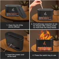 فواحة تلطيف الهواء بالبخار بسعة 250 مل لتنقية وتلط...