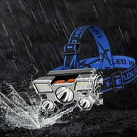 كشاف رأس قابل لإعادة الشحن بإضاءة LED عالية القوة...