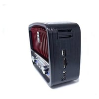 راديو محمول DENX DX2450 مع صوت Hi-Fi وبلوتوث ومصبا...