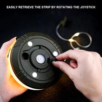 سلسلة إضاءة تخييم LED بطول 20 متر بشحن شمسي وType-...