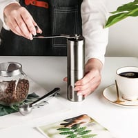مطحنة قهوة يدوية احترافية مطحنة يدوية بتروس فولاذي...