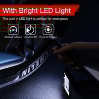 مضخة اطارات السيارات YD-787 بقوة 12 فولت مع وظيفة...