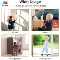 قفل الثلاجة مكون من قطعتين بكلمة مرور 3 ارقام لغلق...