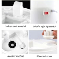 مرطب هواء بتصميم قطرات الماء بسعة 3 لتر مع دوران ق...