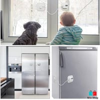 قفل الثلاجة مكون من قطعتين بكلمة مرور 3 ارقام لغلق...