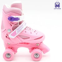 حذاء تزلج 4 عجلات للأطفال قابل للتعديل مع حماية مق...