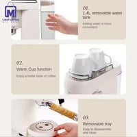 ماكينة تحضير القهوة 2 في 1 DENX DX3417 بضغط 20 بار...