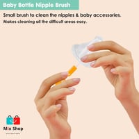 مجموعة فرش تنظيف الزجاجات مع إسفنجة مكونة من قطعتي...