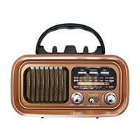 راديو بلوتوث محمول DENX DX2449 بألواح شمسية وتشغيل...