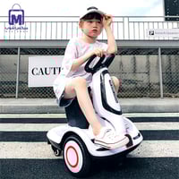 سكوتر كهربائي ذكي للأطفال مع ريموت اللون (أبيض) مع...