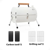 موقد شواء صغير مع ملحقات شواء مدمجة، مصنوع من مواد...