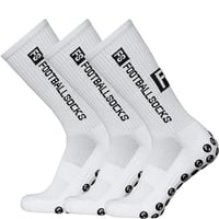 زوج من جوارب كرة القدم المضادة للانزلاق.