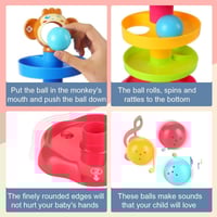 لعبة برج الكرات الدوارة المكونة من 5 طبقات لتنمية...