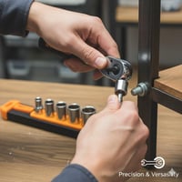 طقم مفاتيح سوكيت DENX DX2586 من كروم الفاناديوم ال...