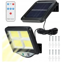 مصباح جداري شمسي BK-128-4COB مع مستشعر حركة 4COB و...