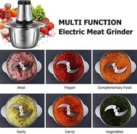 مفرمة لحم متعددة الاستخدامات بقوة 450 واط وسعة 5 ل...