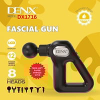 مسدس تدليك عضلي DENX DX1716 بـ 12 مستوى قوة و8 رؤو...
