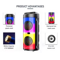 مكبر صوت ZQS-4248 اللاسلكي المحمول مع بطارية قابلة...