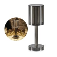 مصباح طاولة كريستالي مع بطارية قابلة لإعادة الشحن...