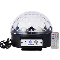 كرة إضاءة سحرية MP3 LED مع سماعة بلوتوث وألوان متغ...