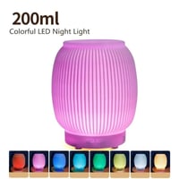 فواحة ومرطب هواء متعدد الإضاءات LED بتقنية الموجات...