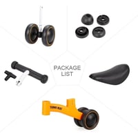 دراجة توازن للاطفال بأربع عجلات بدون دواسات لتحفيز...