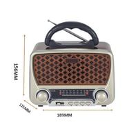 راديو بالطاقة الشمسية DENX DX2435 مع بلوتوث ومصباح...