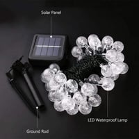سلسلة إضاءة LED كروية بالطاقة الشمسية 15 مترًا مقا...