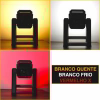 كشاف LED متعدد الوظائف مع قاعدة تلسكوبية قابل لإعا...