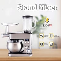 عجانة كهربائية ومحضر طعام وفرامة لحم 3 في 1 DENX D...