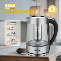 غلاية كهربائية DENX DX3408 بزجاج بوروسيليكات 1.8 ل...