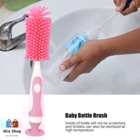 فرشاة سيليكون 2 في 1 و فرشاة نايلون صغيرة لتنظيف ز...