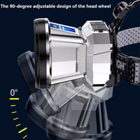 كشاف رأس LED قابل لإعادة الشحن بثلاث أوضاع و COB +...