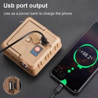 مصباح التخييم الشمسي ZJ-1558 - قابل لإعادة الشحن م...