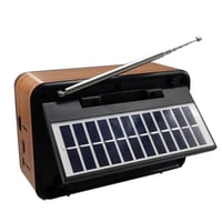 راديو DENX DX2446 بصوت Hi-Fi وبلوتوث وألواح شمسية...