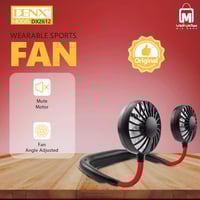 مروحة DENX DX2612 القابلة للارتداء بتبريد قوي و3 س...